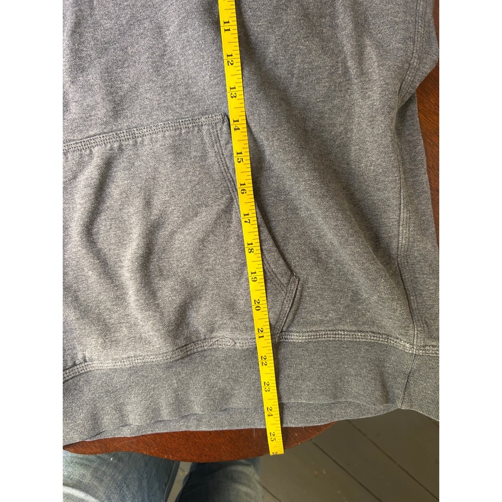 Nike Mens Embroidered Swoosh Pullover Hoodie Charcoal Gray Large - Picture 7 of 9
